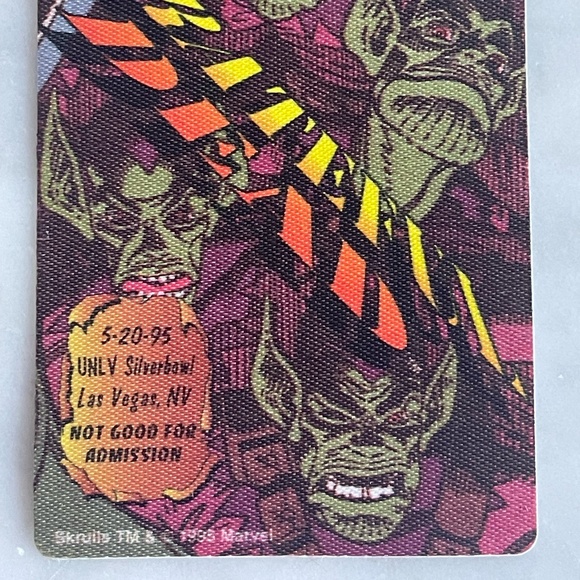 Original Grateful Dead Backstage Pass 5-20-95 Marvel Series Green Goblin - Picture 3 of 4